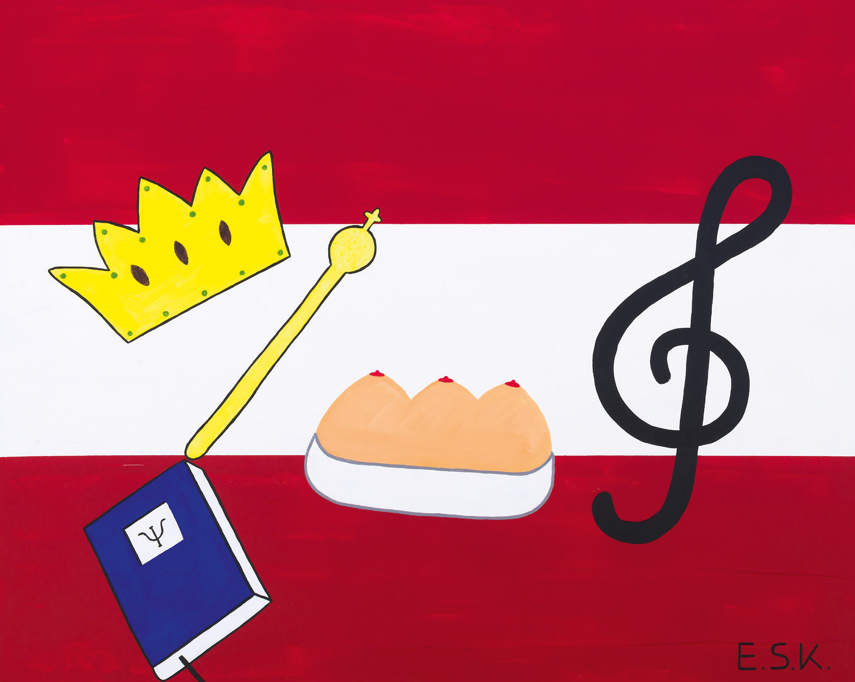 Pop Oesterreich - Salzburger Nockerl Art by E.S.K. Eileen Susanne Kreipl