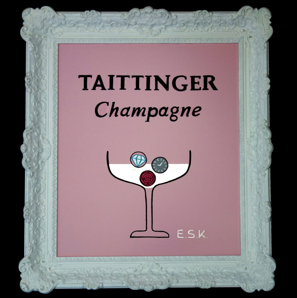 Taittinger Perlage der Träume Pop Art Kunst by Eileen Susanne Kreipl E.S.K.