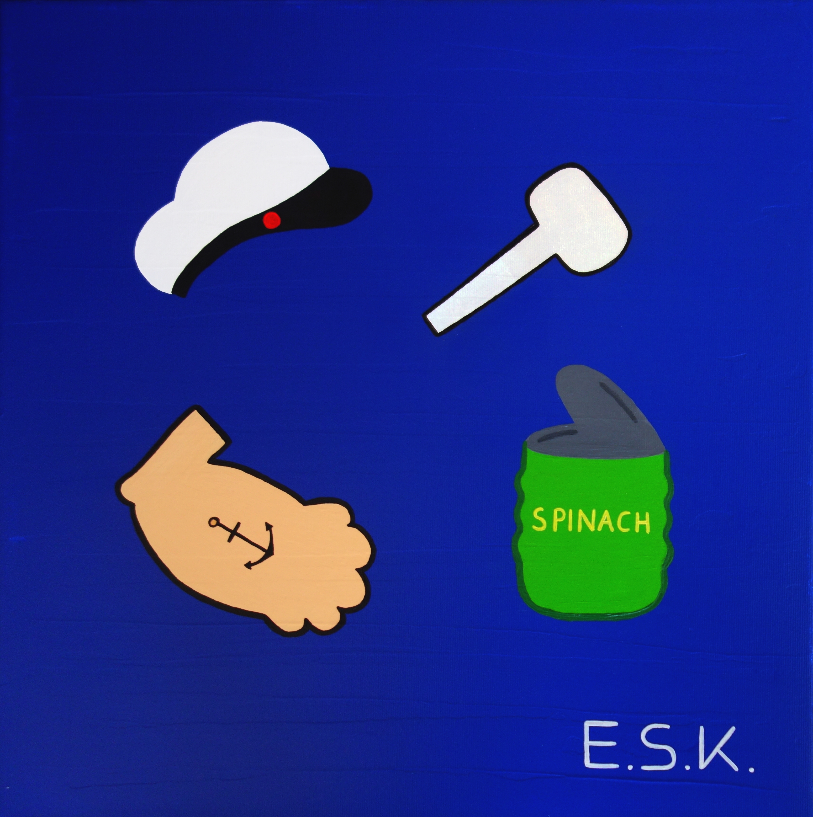 Popeye Pop Art by E.S.K. Eileen Susanne Kreipl