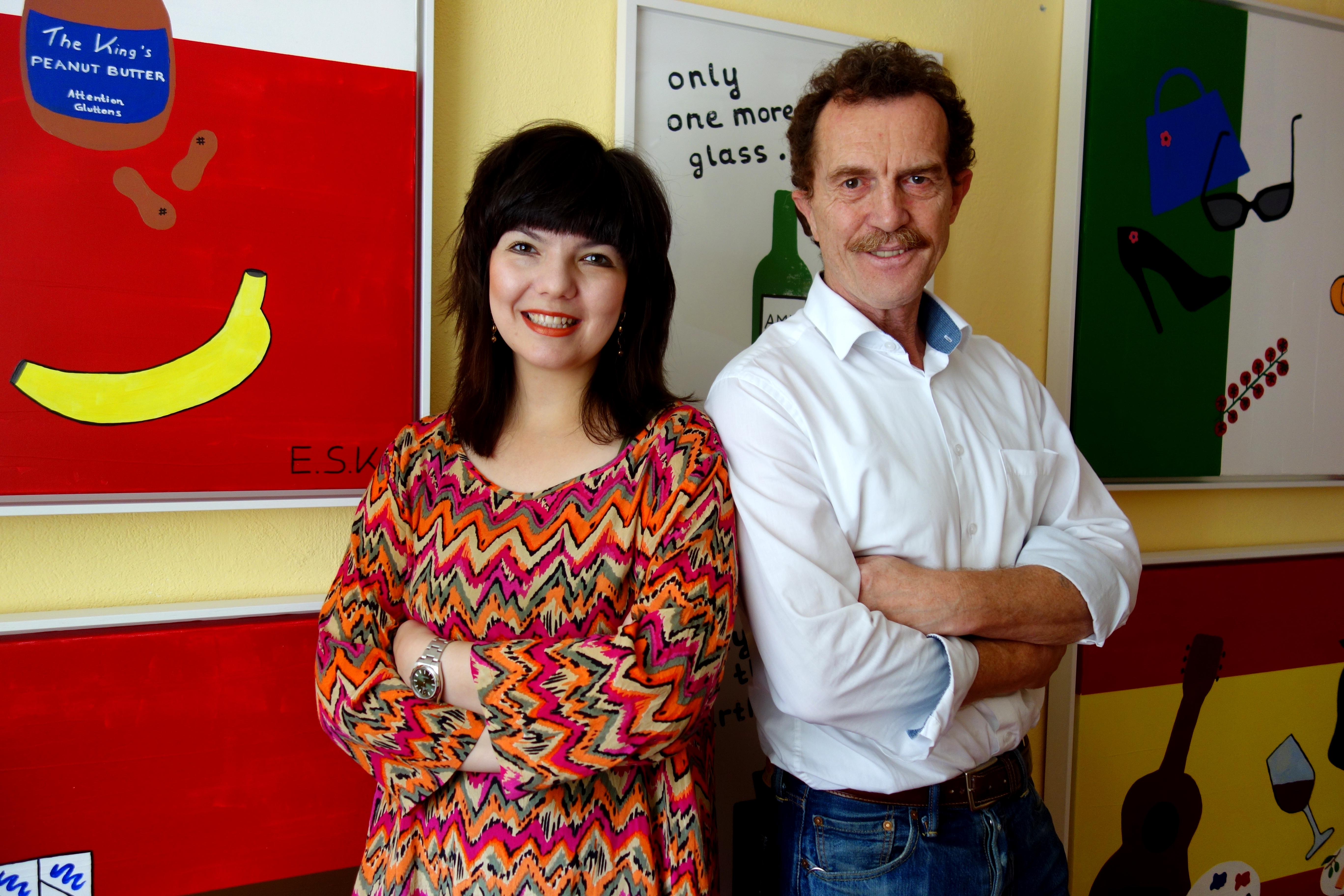 E.S.K. Pop Art Kunst by Eileen Susanne Kreipl in der kleine Galerie Waging