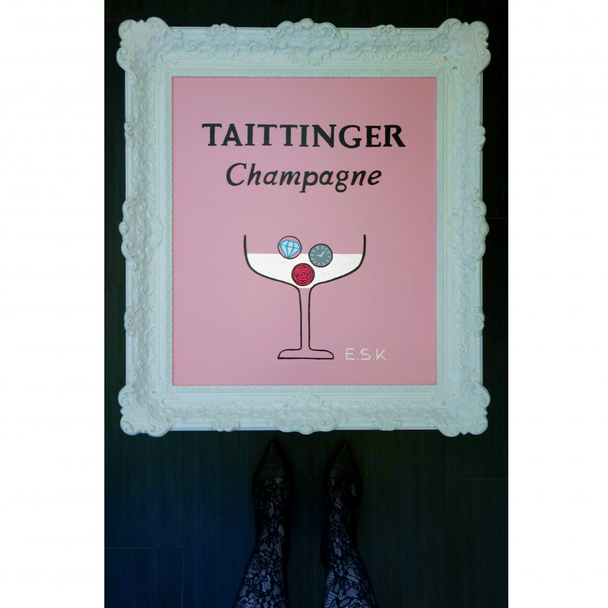Taittinger Perlage der Träume Pop Art Kunst by Eileen Susanne Kreipl E.S.K.