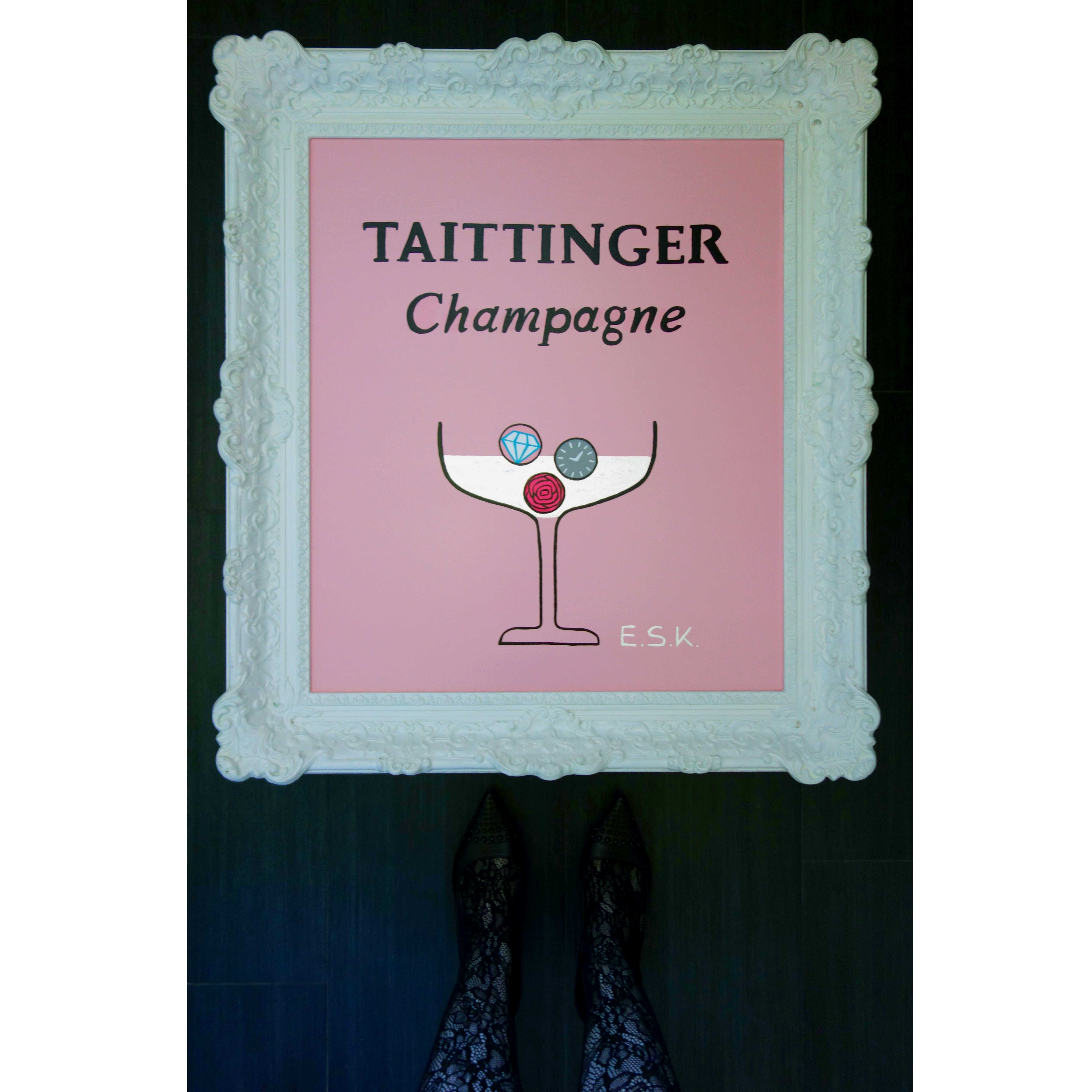 Taittinger Perlage der Träume Pop Art Kunst by Eileen Susanne Kreipl E.S.K.