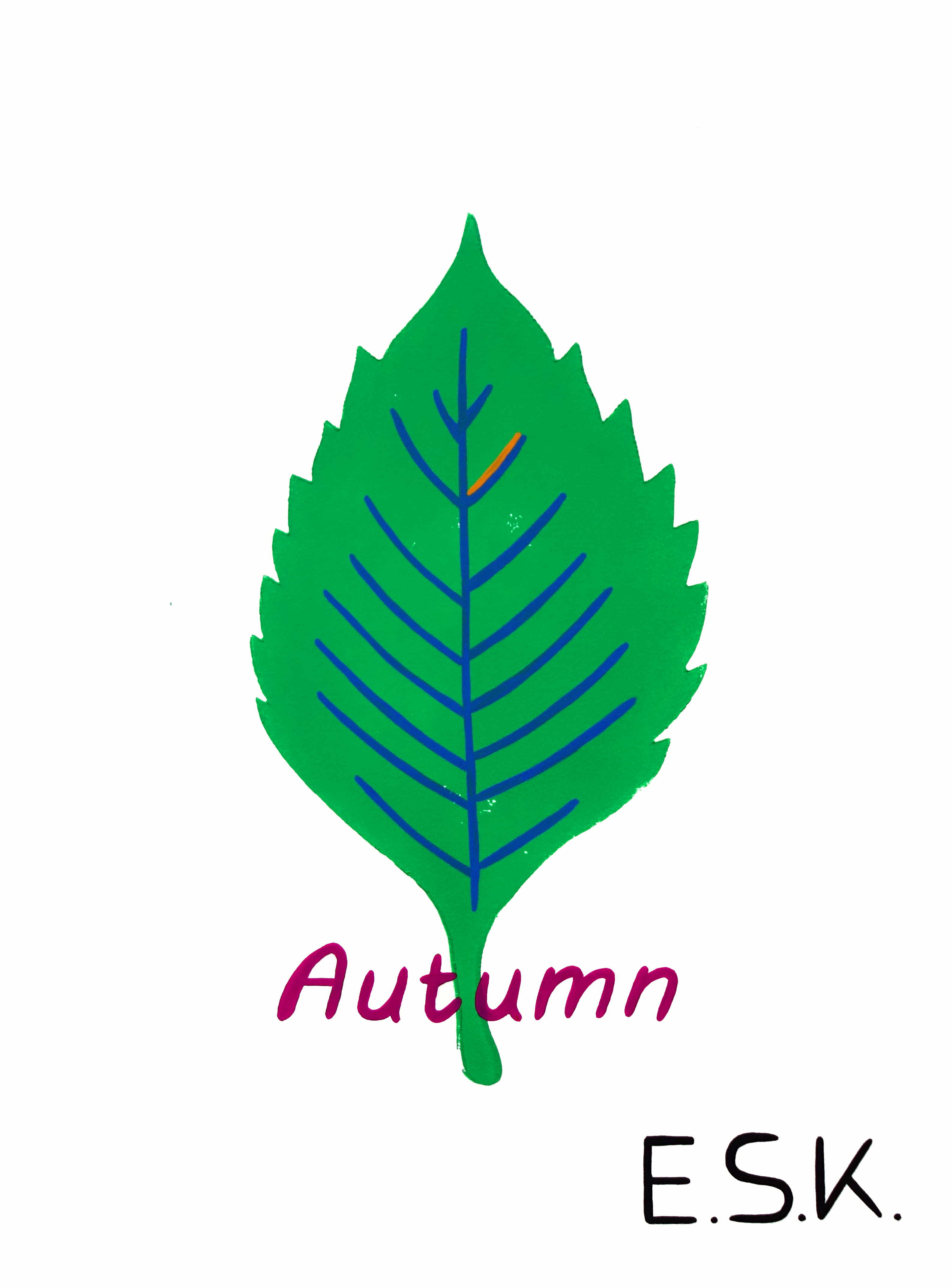 Autumn E.S.K. pop art - Kunst von Eileen Susanne Kreipl 30 x 40 cm Seasons