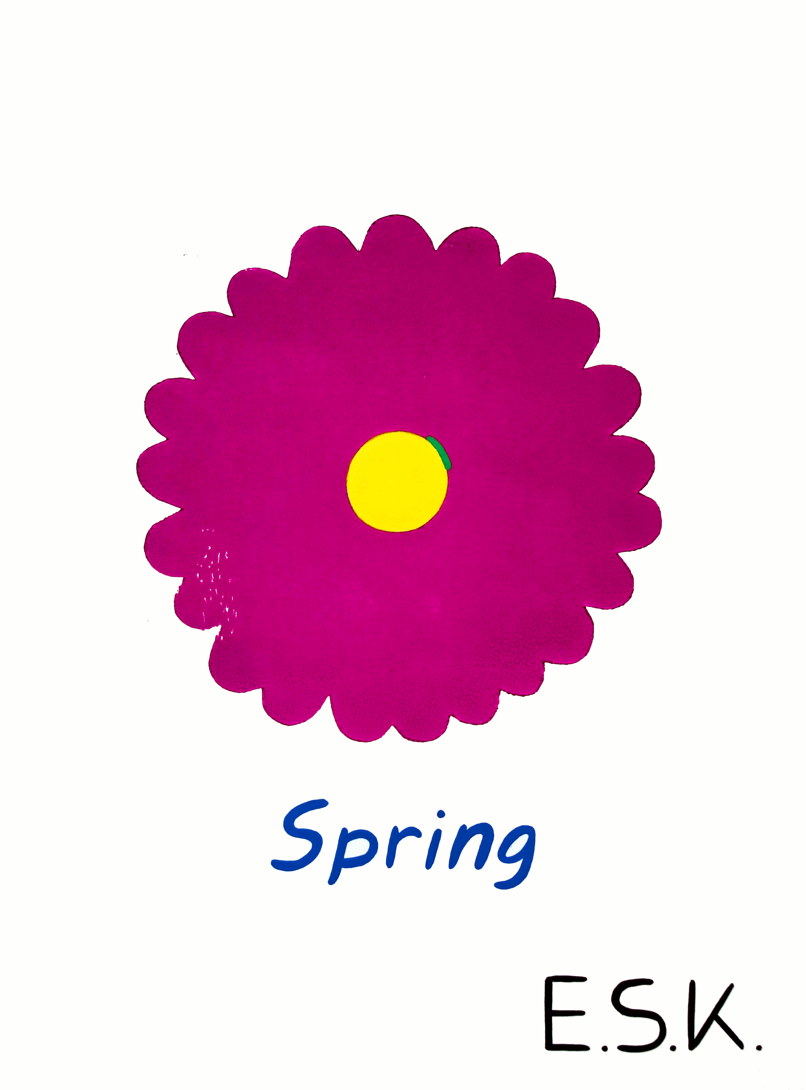 Spring E.S.K. pop art - Kunst von Eileen Susanne Kreipl 30 x 40 cm Seasons