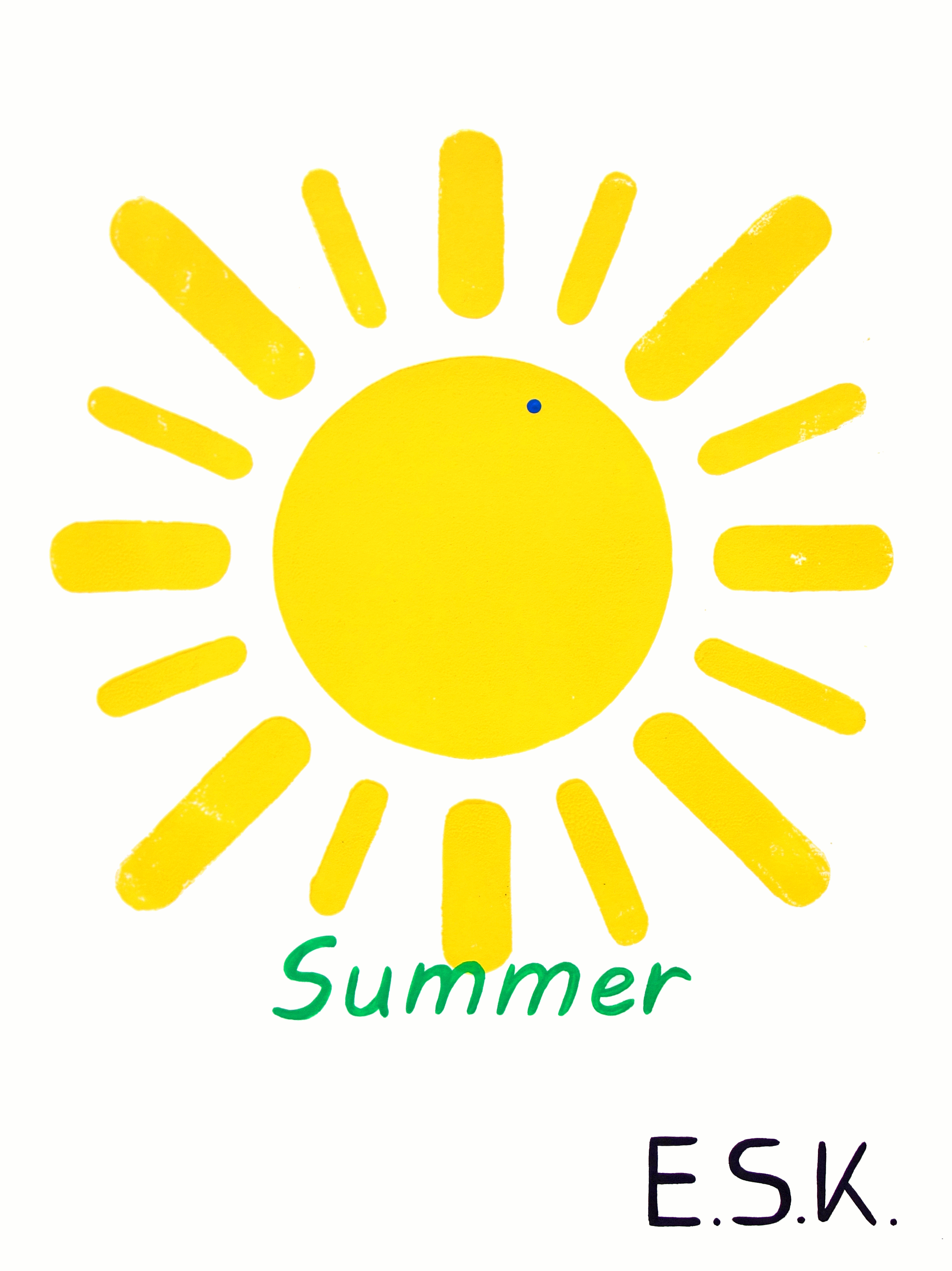 Summer E.S.K. pop art - Kunst von Eileen Susanne Kreipl 30 x 40 cm Seasons